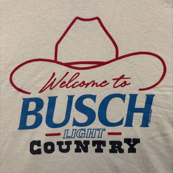Welcome to Busch Light Country T-Shirt Size Large - Picture 2 of 4